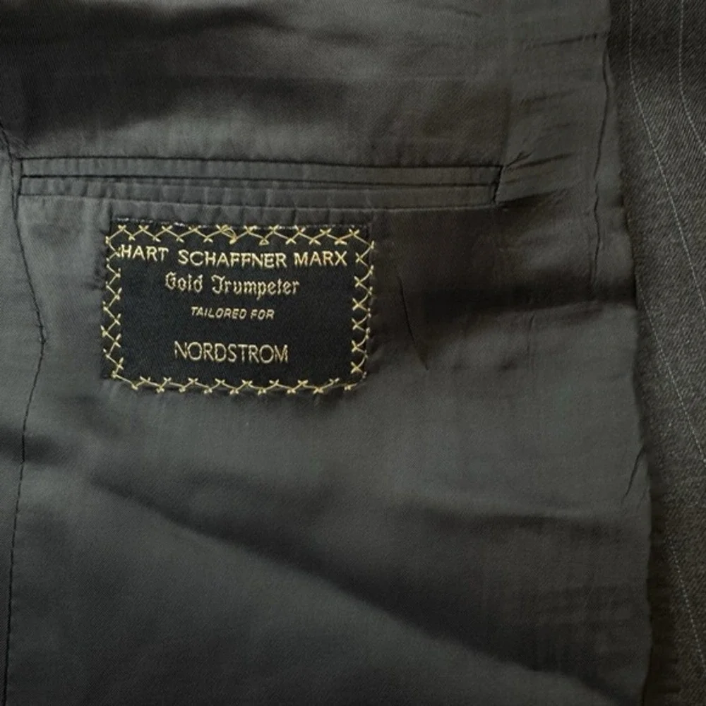 HART SCHAFFNER MARX Gold Trumpeter Mens Suit Pants‎ Blazer Jacket - 43R 38X29